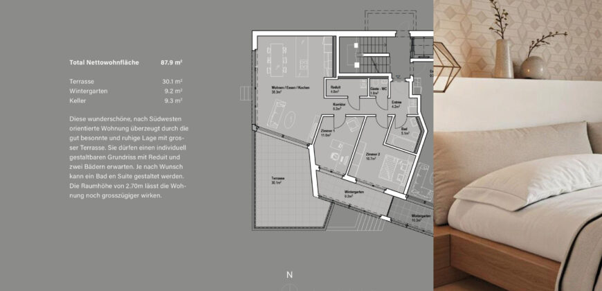 3.5 Zimmerwohnung 1.2 | Residenz Zentaur, Aarau