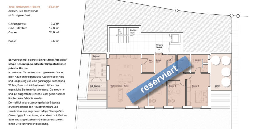 Terrassenhaus Höhewäg Rafz – Wohnung 1 – RESERVIERT