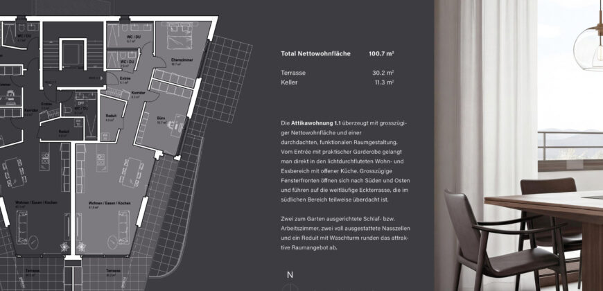 Müliacker – Attikawohnung 1.1